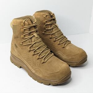 Louteck Waterproof Tactical Boots, Coyote, Men's 9.5 M
